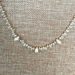 Absolutely lovely romantic feminine hand knotted on silk thread baroque pearls